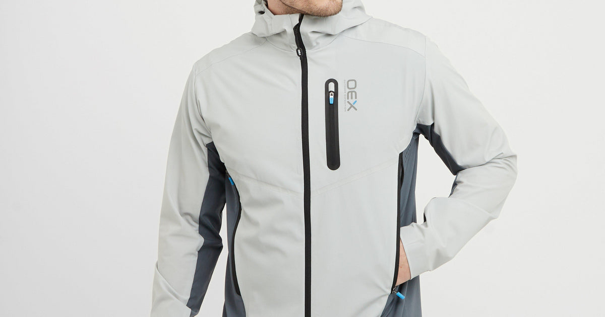 Grey OEX Blue Men’s Aspect Track Top – Millets