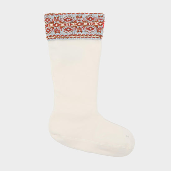 Unisex Recycled Fairisle Tall Boot Socks