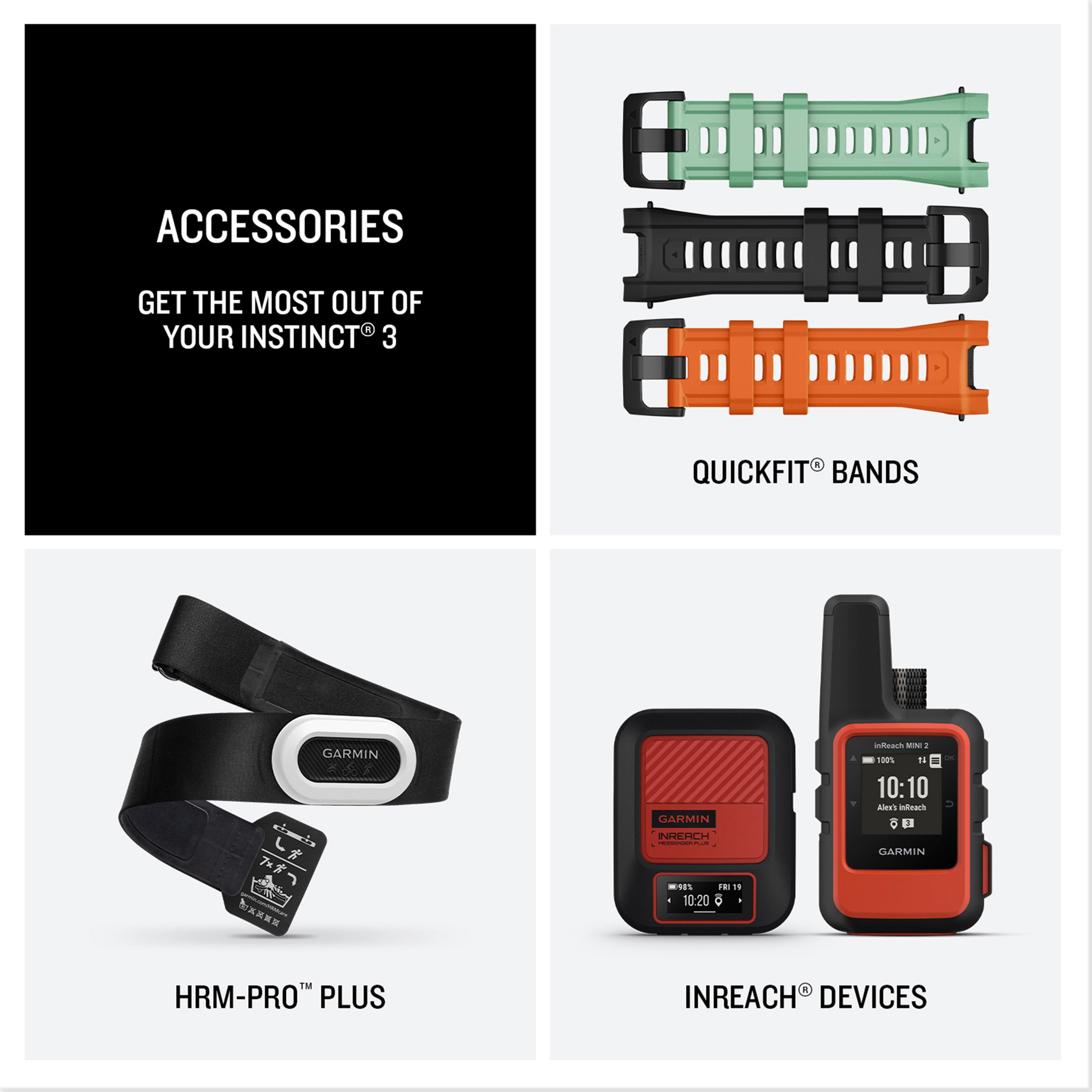 Instinct® 3 AMOLED 50mm Multi-Sport Smartwatch