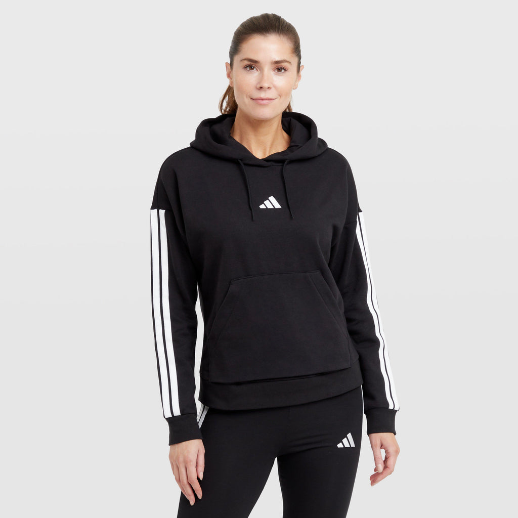 Women’s Essentials 3-Stripes Full-Zip Fleece Hoodie