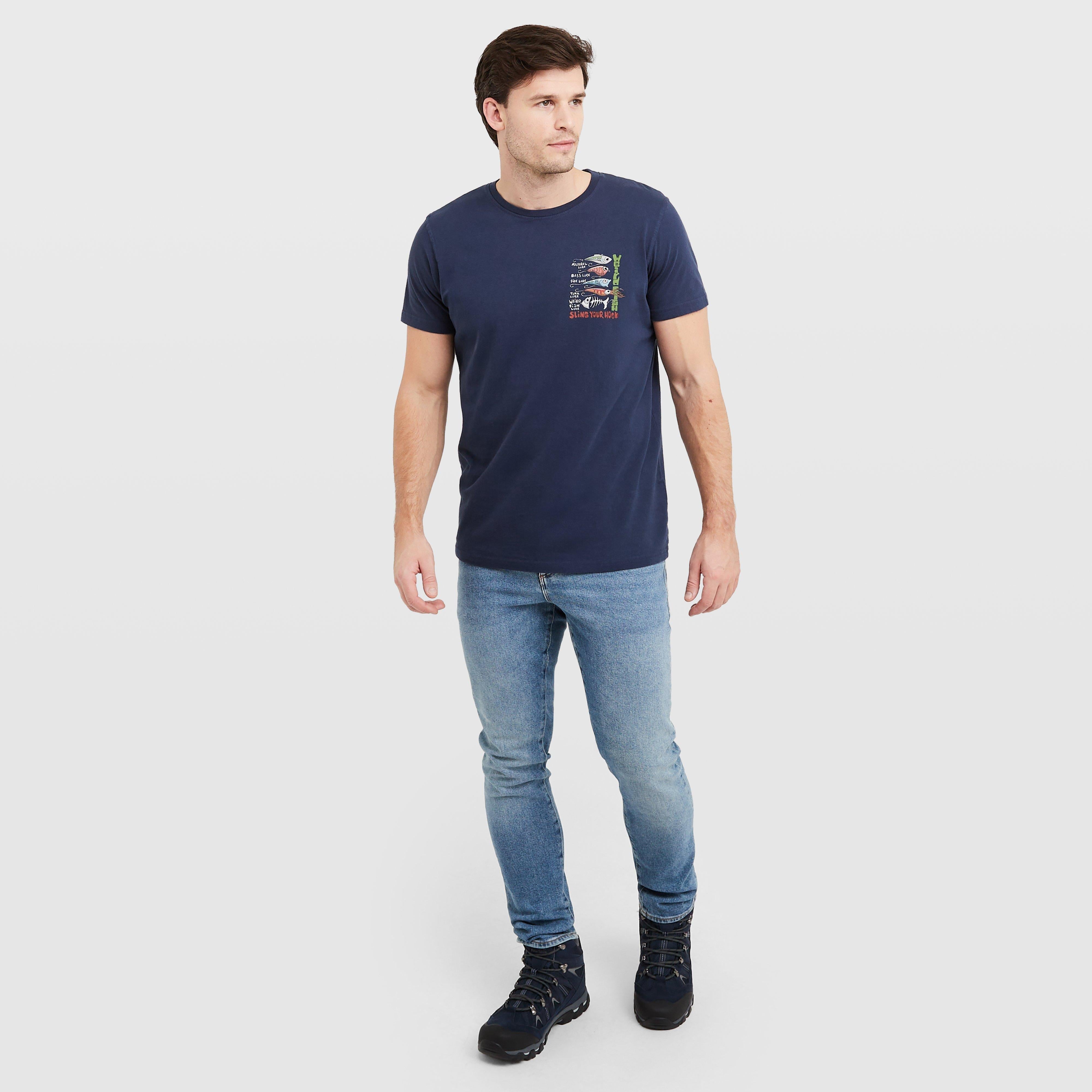 Men's Sling Your Hook Back Print Artist T-Shirt