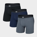 Men’s Essential Cotton Boxer Brief Fly 3 Pack