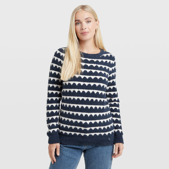 Women's Tyla Cosy Knit Scalloped Jumper