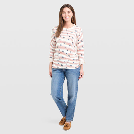 Anonna Cotton Stripe Jersey T-Shirt