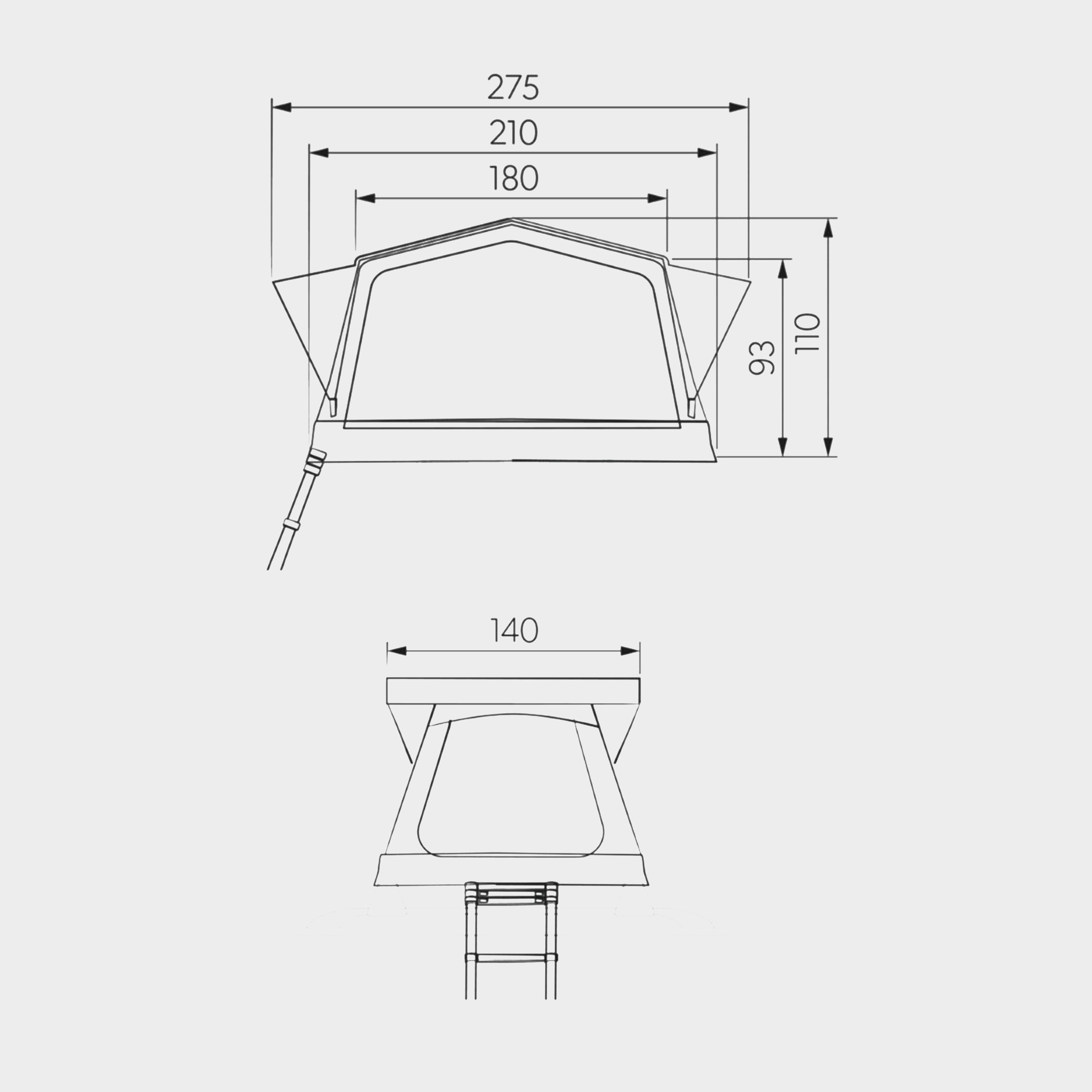 TRT 140 AIR Inflatable Roof Tent