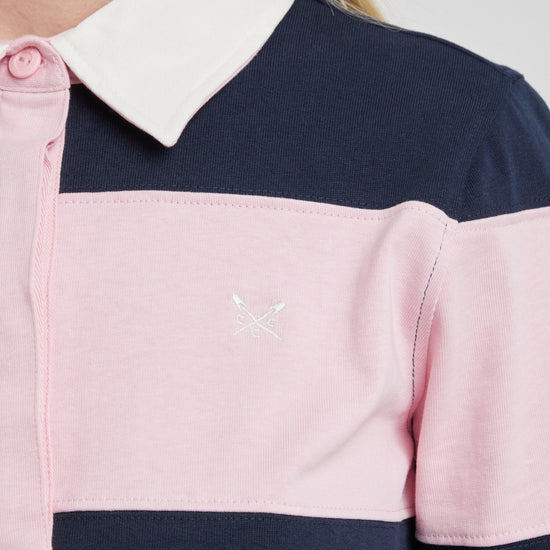 Women's Long Sleeve Stripe Rugby Shirt