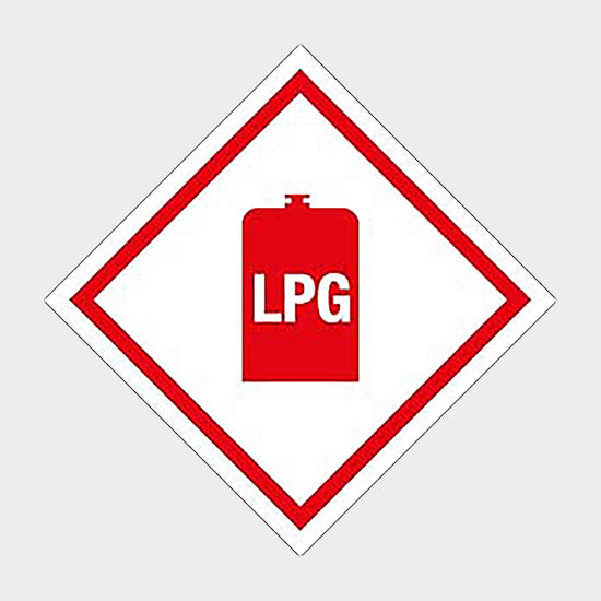 LPG Gas Warning Sticker