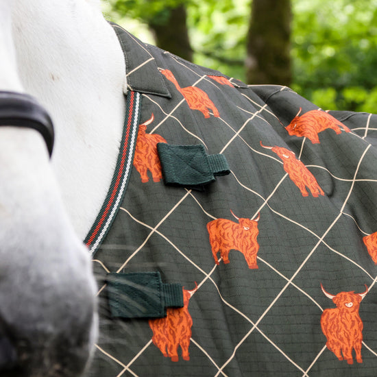 Original 100g Light-Medium Standard Neck Turnout Rug Olive