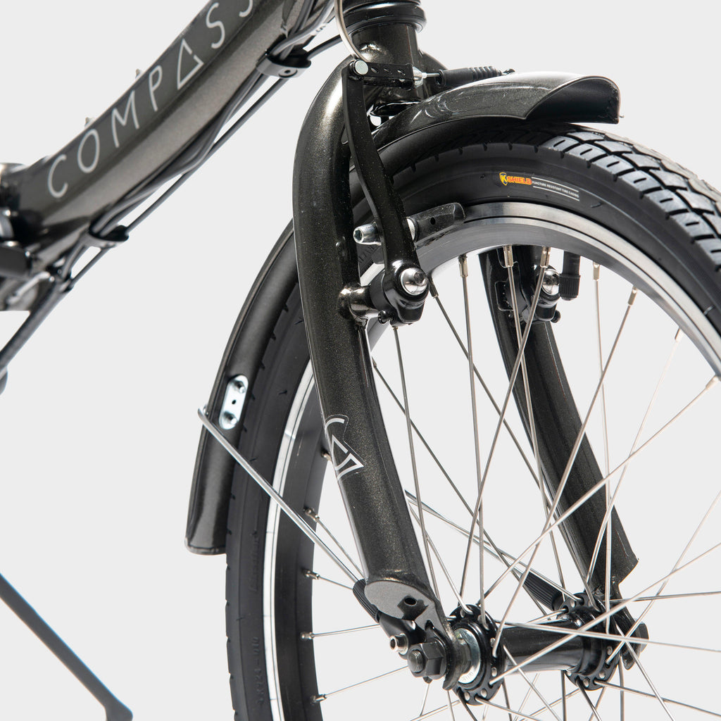 Compass Bike Black Compass Electric Folding Bike – Millets
