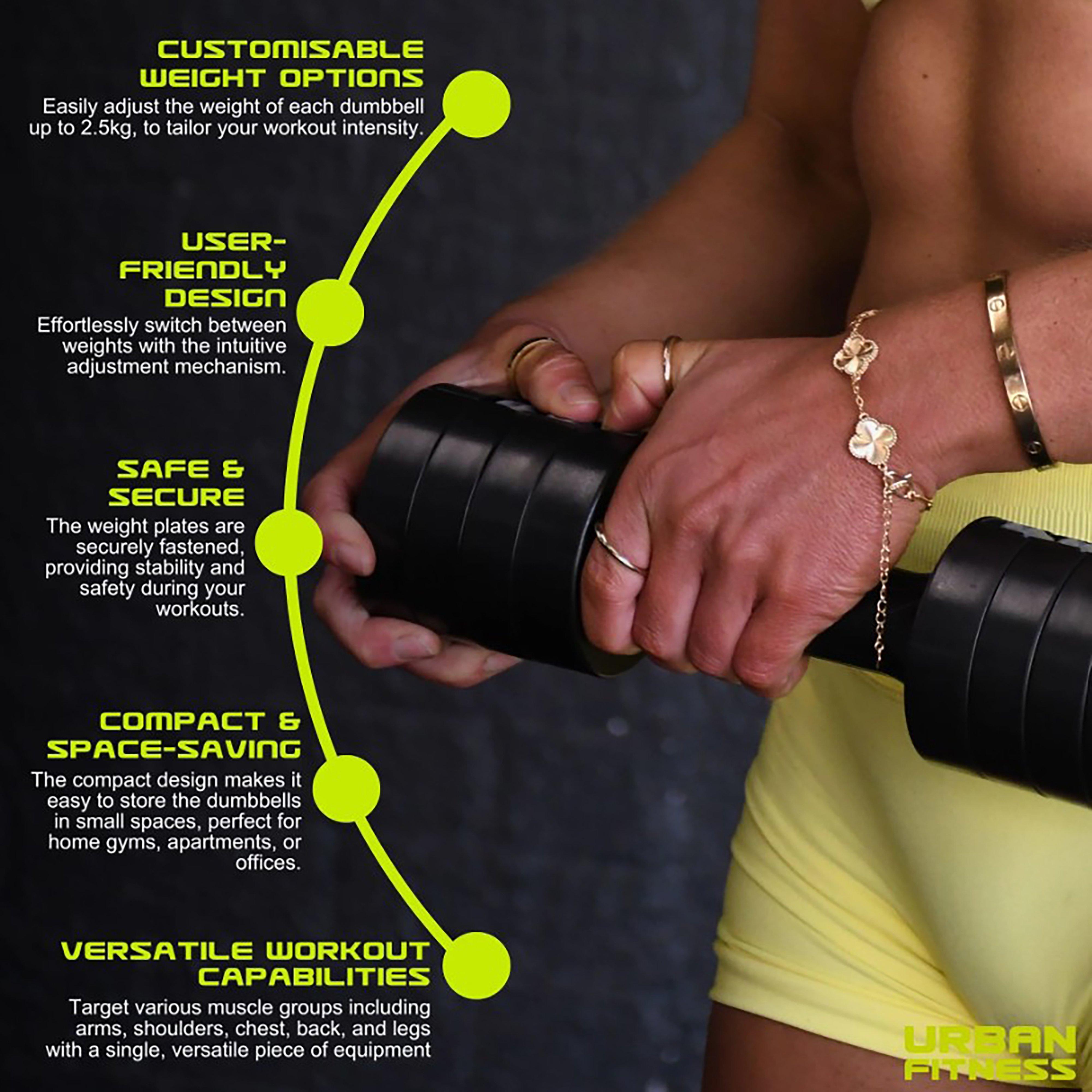 Adjustable Dumbbell Set 2.5kg