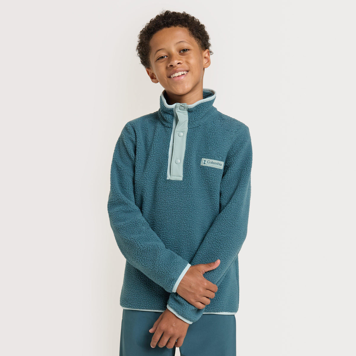 Junior Helvetia II Sherpa Half Snap Fleece Jacket