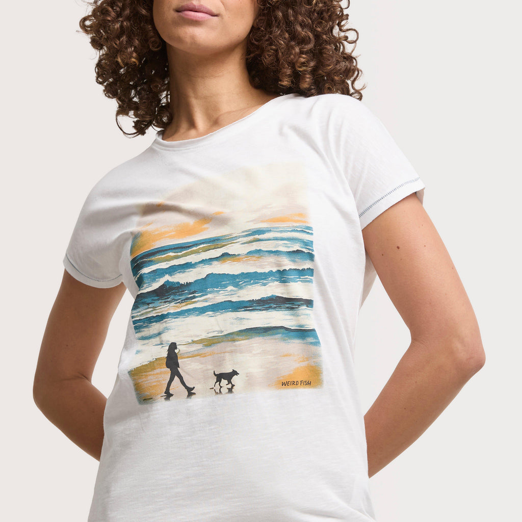 Women's Walking Club Front Print Graphic T-Shirt