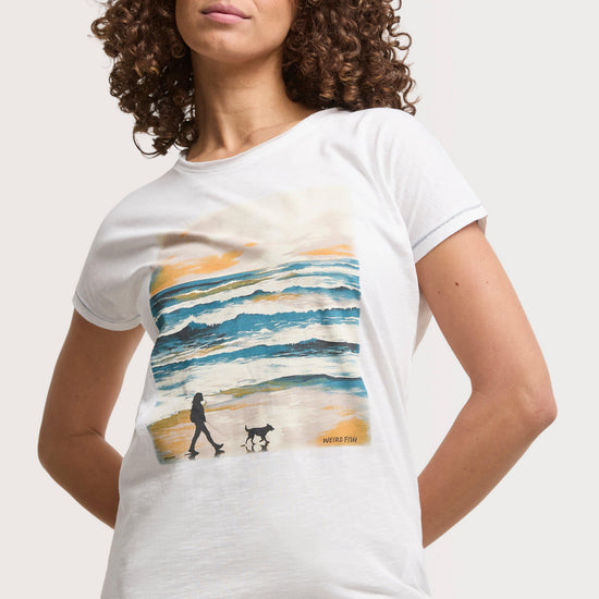 Women's Walking Club Front Print Graphic T-Shirt