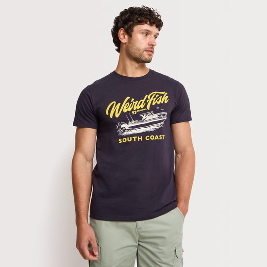 Men's South Coast Front Print Graphic T-Shirt