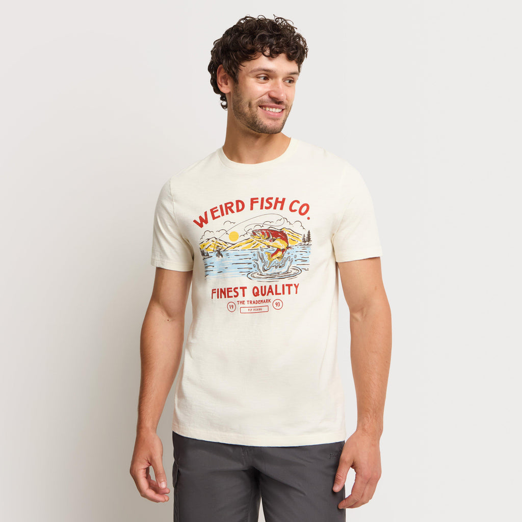 Men's Fish Out Of Water Front Print Graphic T-Shirt