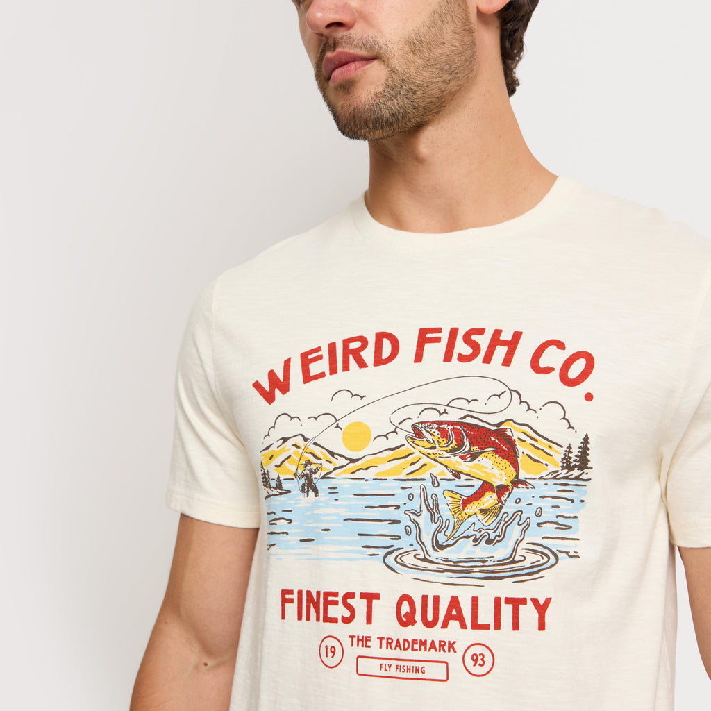 Men's Fish Out Of Water Front Print Graphic T-Shirt