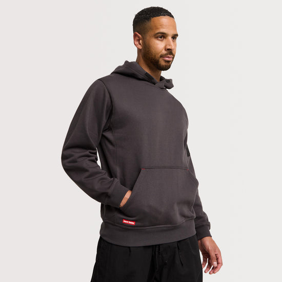 Men's Brushed Fleece Grey Hoodie