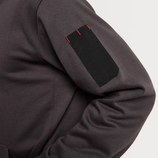 Men's Brushed Fleece Grey Hoodie