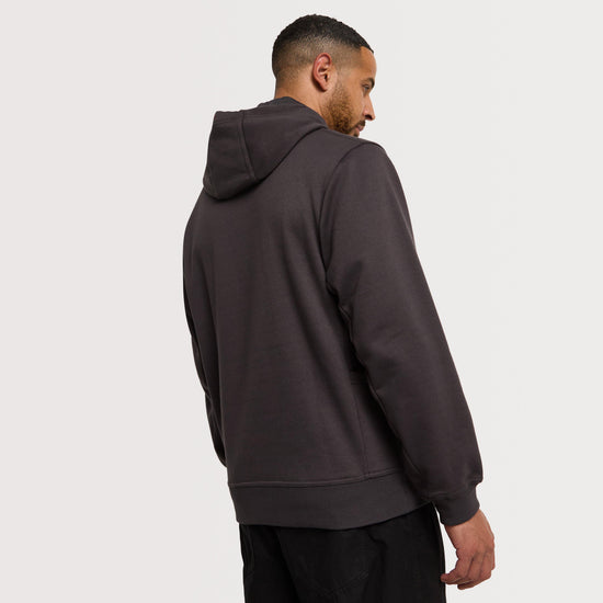 Men's Brushed Fleece Grey Hoodie