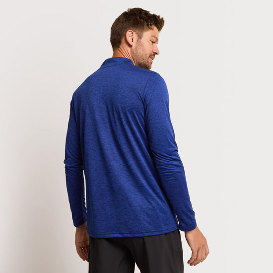 Men's Active Long Sleeve Zip Tee