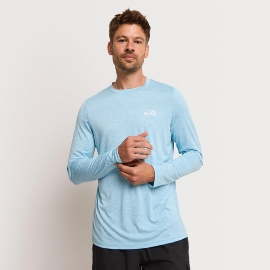 Mens Active Long Sleeve T-Shirt Blue