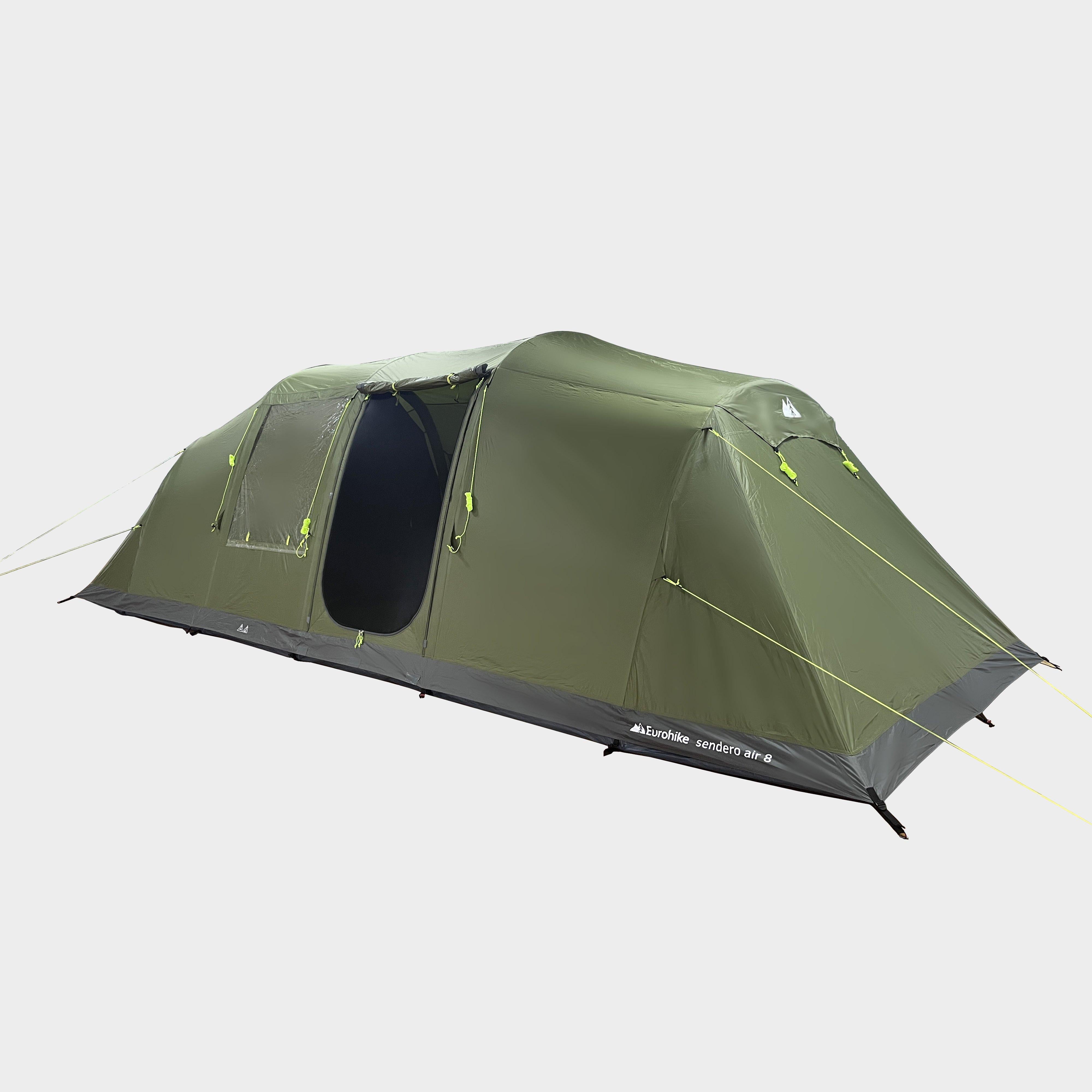 8XL Sendero Refurbished Eurohike Green Greenカラー Chacoal TENT Larva New HELLOS Tent Blacks – テント・タープ