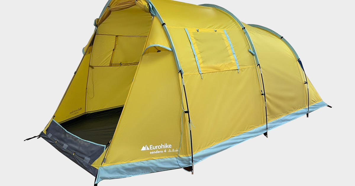 Yellow Eurohike Sendero 4 Family Tent – Millets