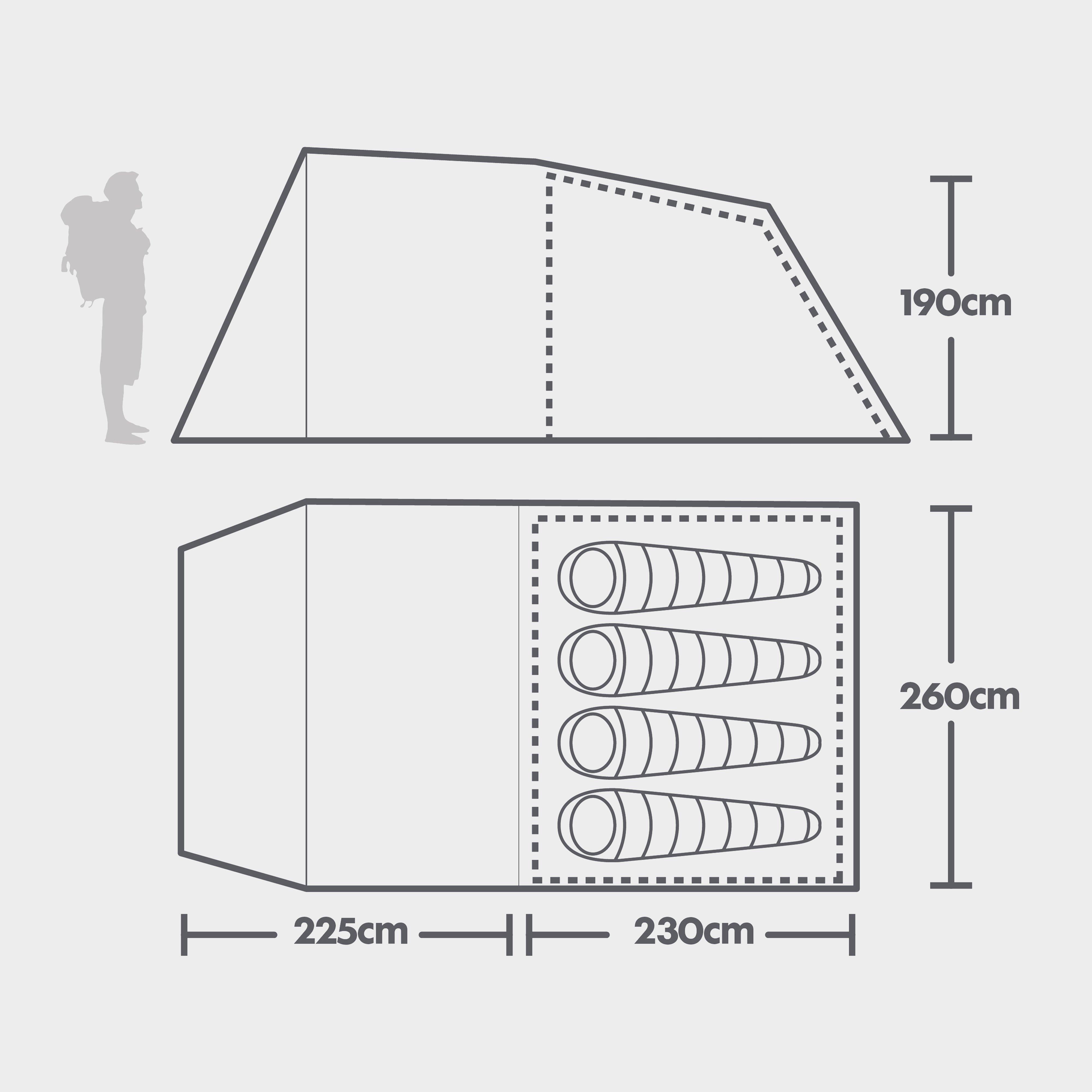 Sendero 4 Family Tent
