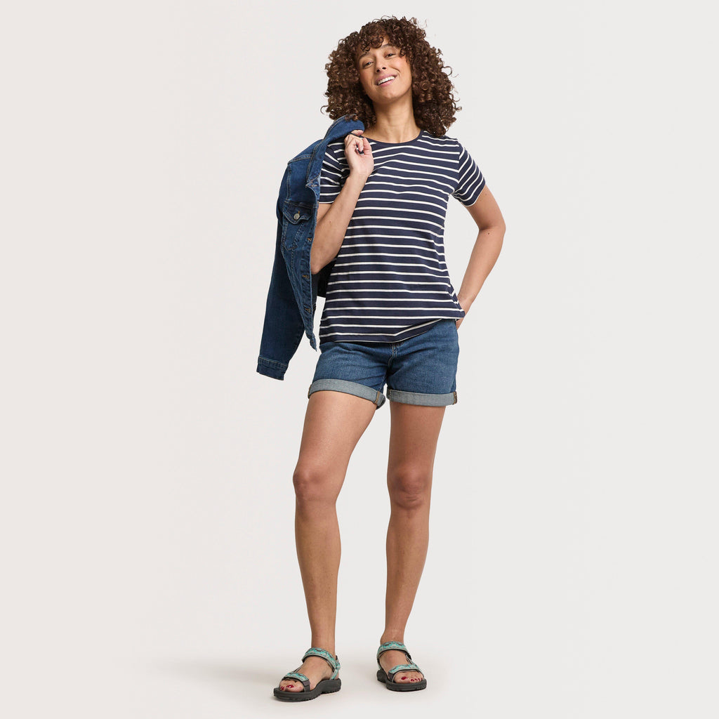Women's Breton Short Sleeve Top