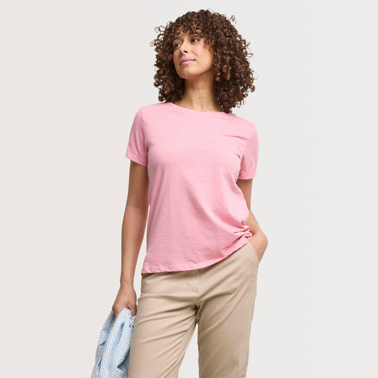 Women's Perfect V Neck Slub T-Shirt