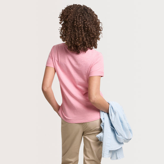 Women's Perfect V Neck Slub T-Shirt