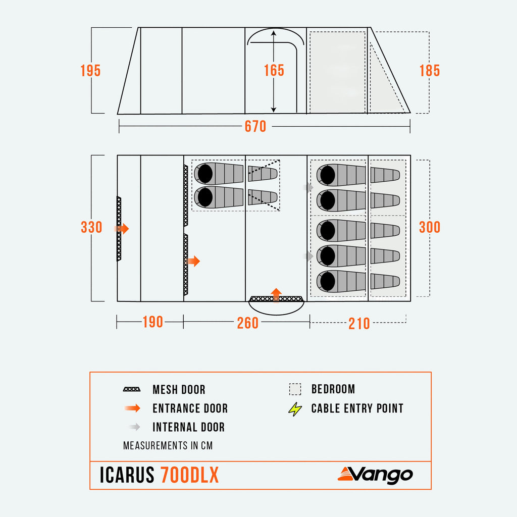 Icarus 700XL Deluxe Family Tent