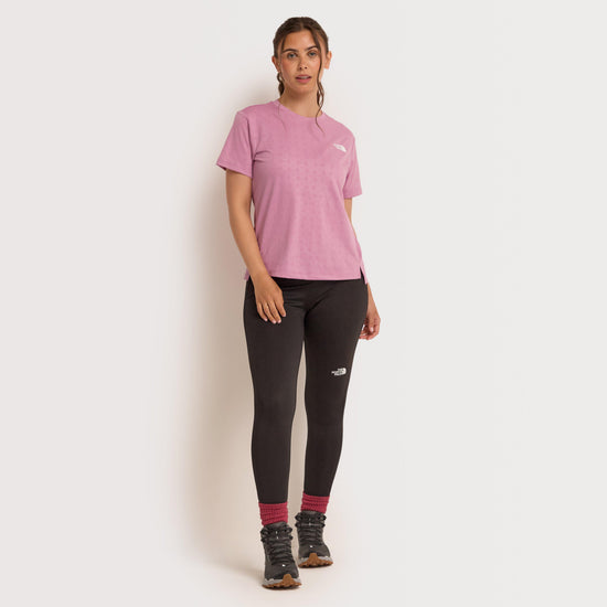 Women's Flex Geo Embossed Regular T-Shirt