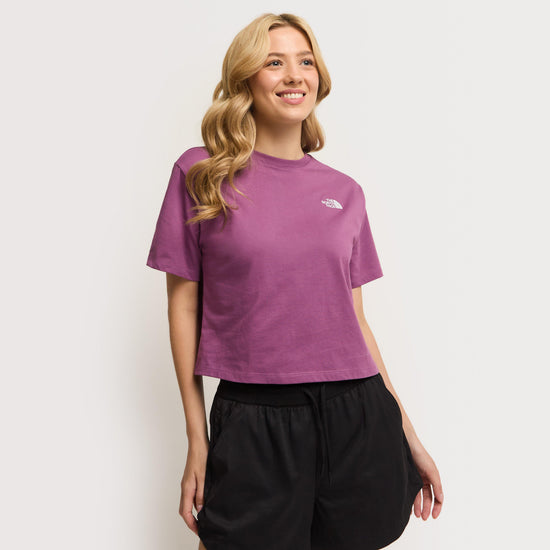Women's Evolution Simple Dome Cropped Relaxed T-Shirt