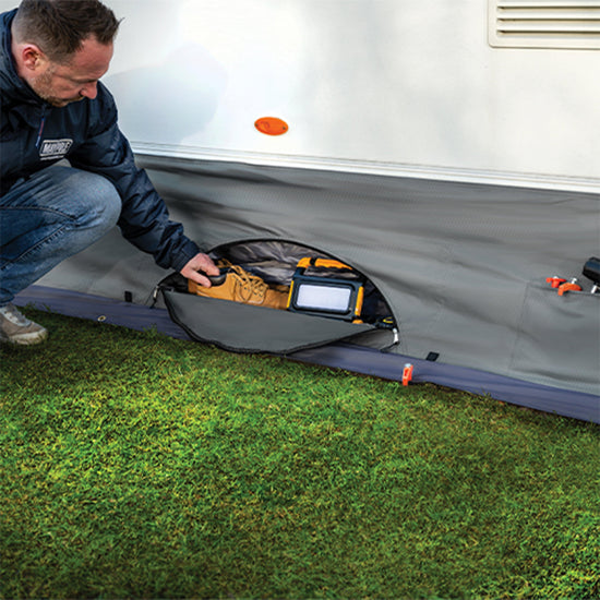 Caravan Draught Skirt Organiser