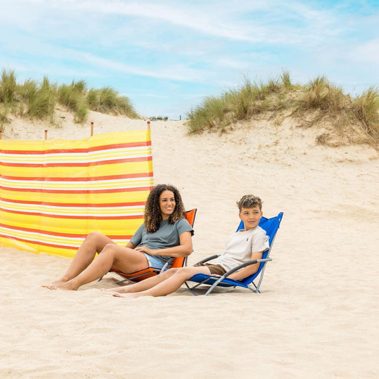Yello Low Folding Beach Chair & Carry Bag - True Blue