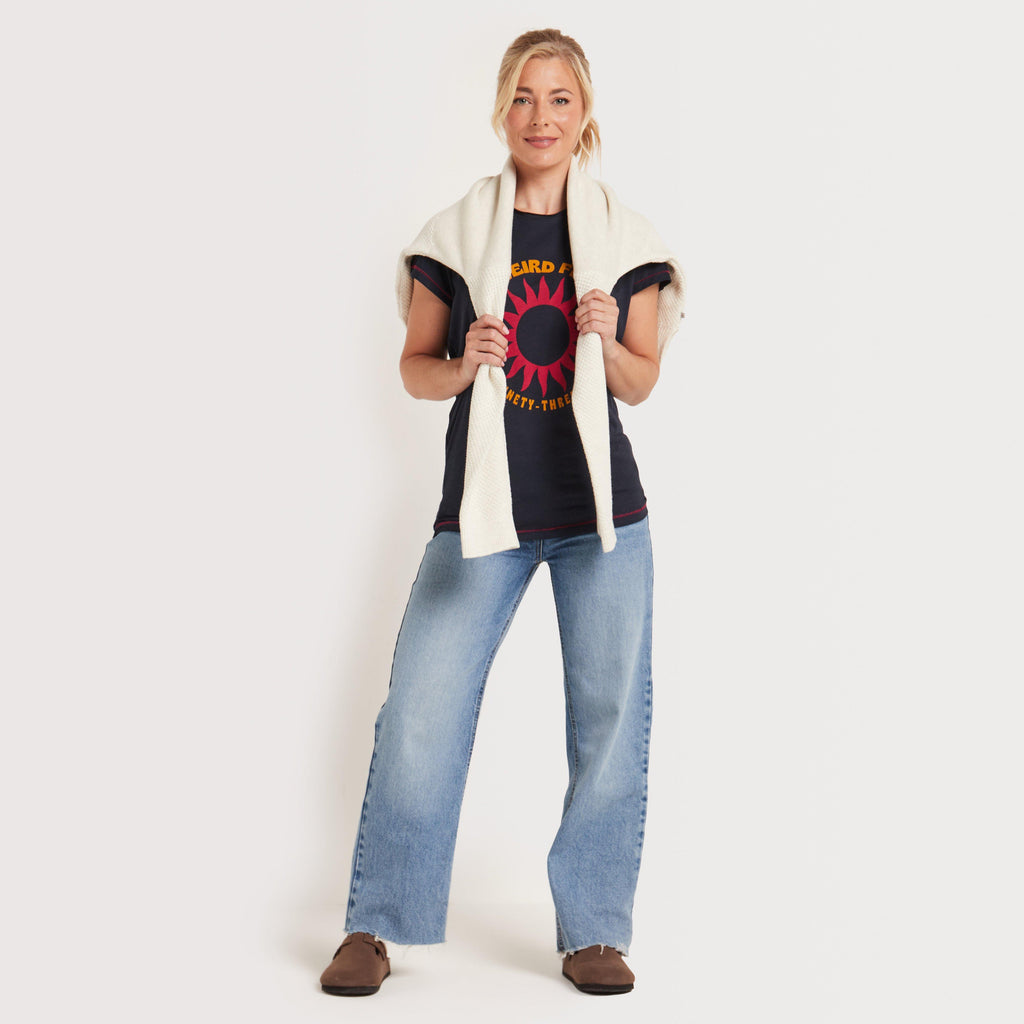 Women’s Sun Rays Front Print Graphic T-Shirt