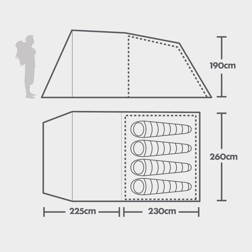 Refurbished Sendero 4 Family Tent