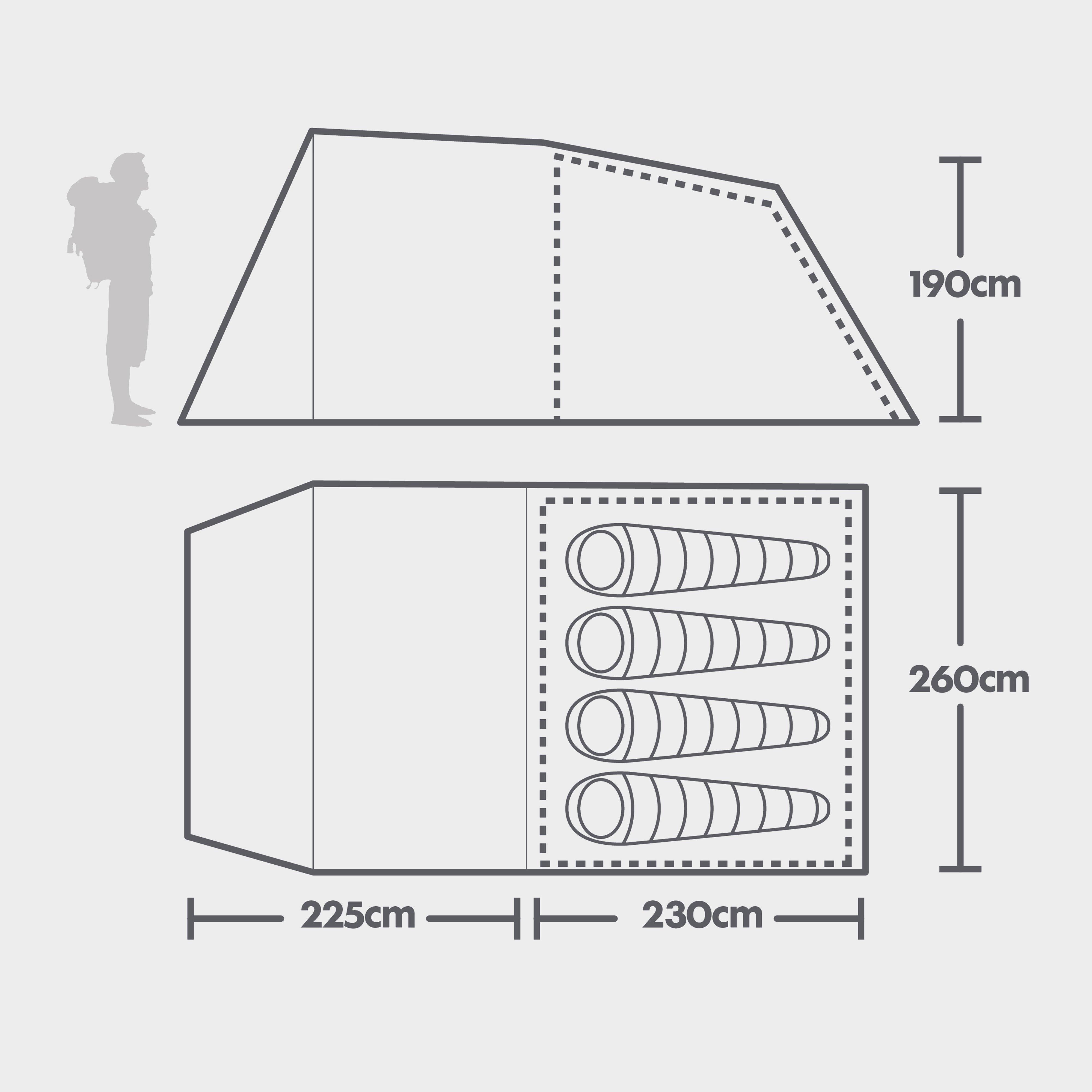 Refurbished Sendero 4 Family Tent